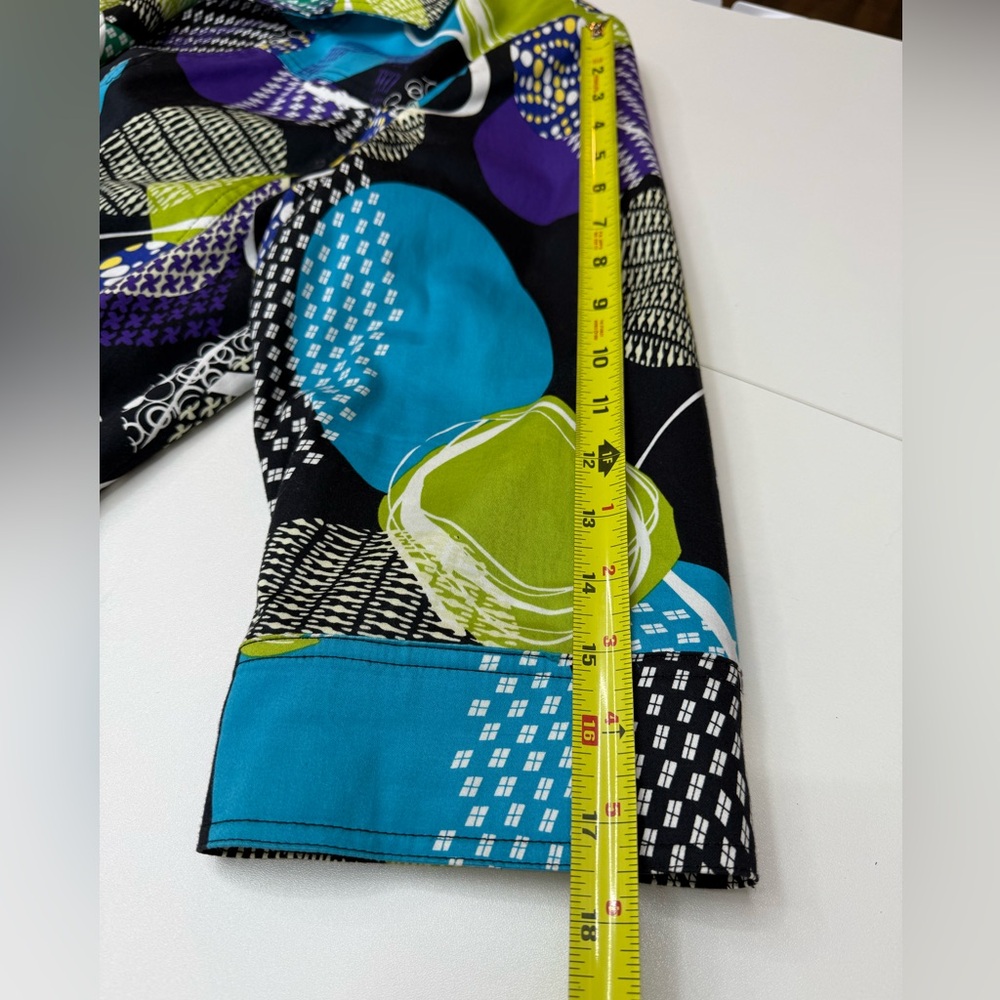 Peter Nygard Multicolor Patterned Blazer Size 16 - image 7